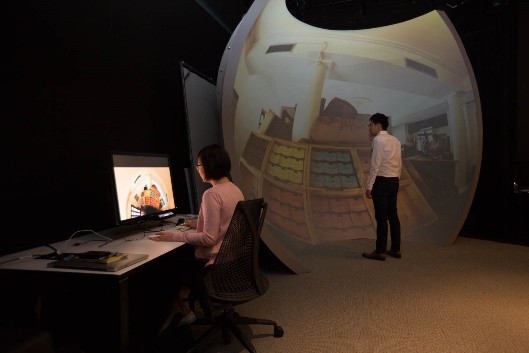 Virtual tour of a chocolate shop